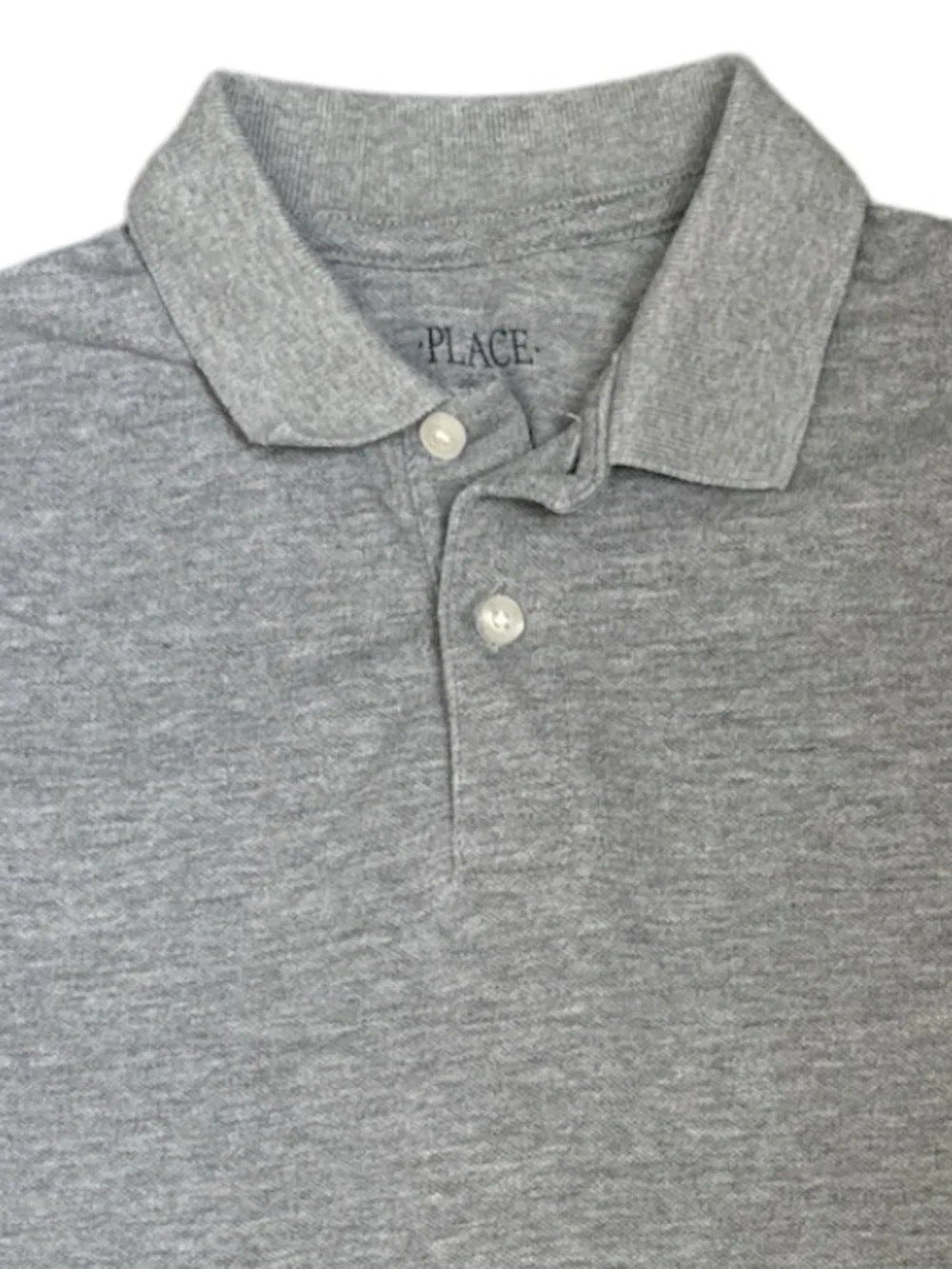The Children’s Place Boys Gray Uniform Polo Shirt Size L